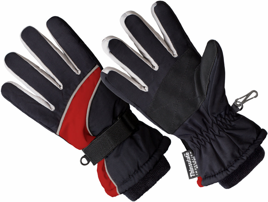 SK1005, Boys Premium Ski Glove, 3M Thinsulate Lined (One Size Fits Most)